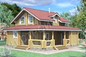 Проект деревянного дома Березовая роща
