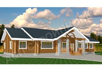 Проект деревянного дома Просторы