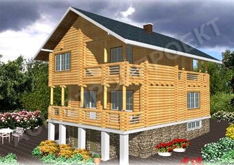 Проект деревянного дома Сорочаны
