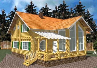 Проект деревянного дома Сазонка