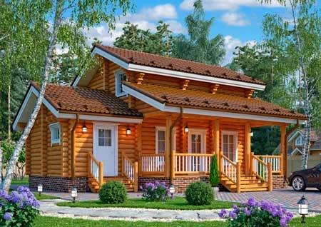 Деревянный дом из кедра Урал-2