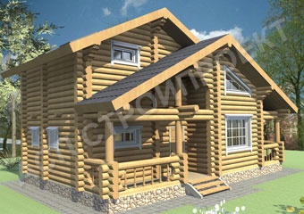 Проект деревянного дома Весна-2