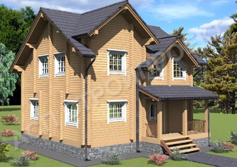 Проект деревянного дома из бруса Владимир